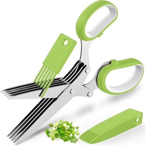 Kitchen Scissors, Five-Layer Scissors + Brush + Knife Cover