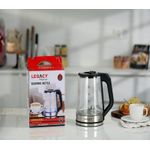Legacy Kettle Black Glass Double Layer 3 Plug 2l LKAK2LGS03