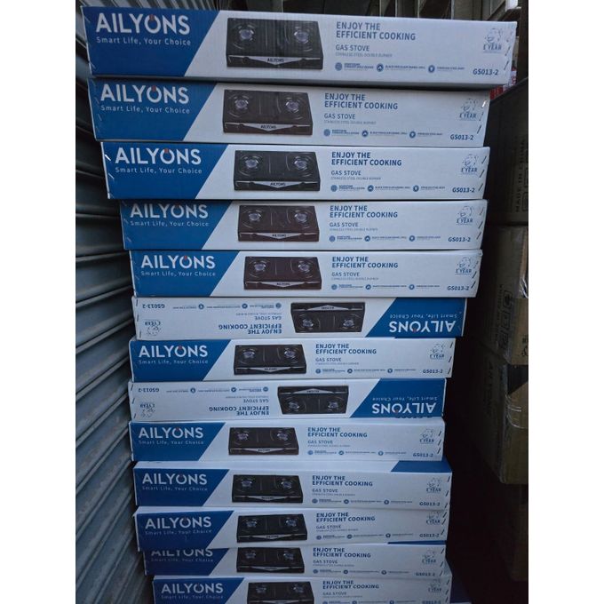 AILYONS 2 Burner Table Top Stainless Steel Gas Stove Cooker
