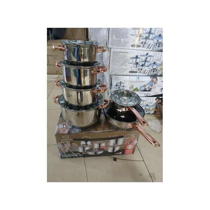 12 pcs stainless cookware