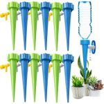 10 Pack Auto Drippers Self Plant Watering Spikes Automatic Adjustable Control Valve Switch Design