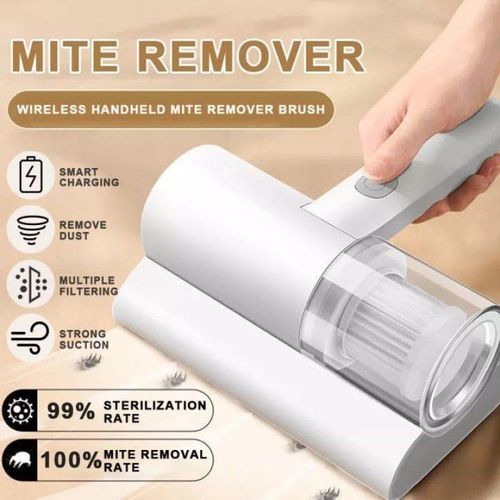 High Power 10kPa UV Cordless Vacuum – Anti-Mite Cleaner for Mattress &amp; Pillow