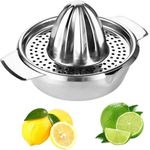 Stainless Steel Manual Citrus Juicer - Small Household Fruit Press for Lemon, Pomegranate, Orange &amp; Juice Extraction