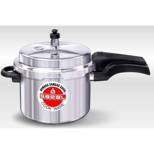 Saral Heavy Aluminium Pressure Cooker-Explosion Proof+safety Valve