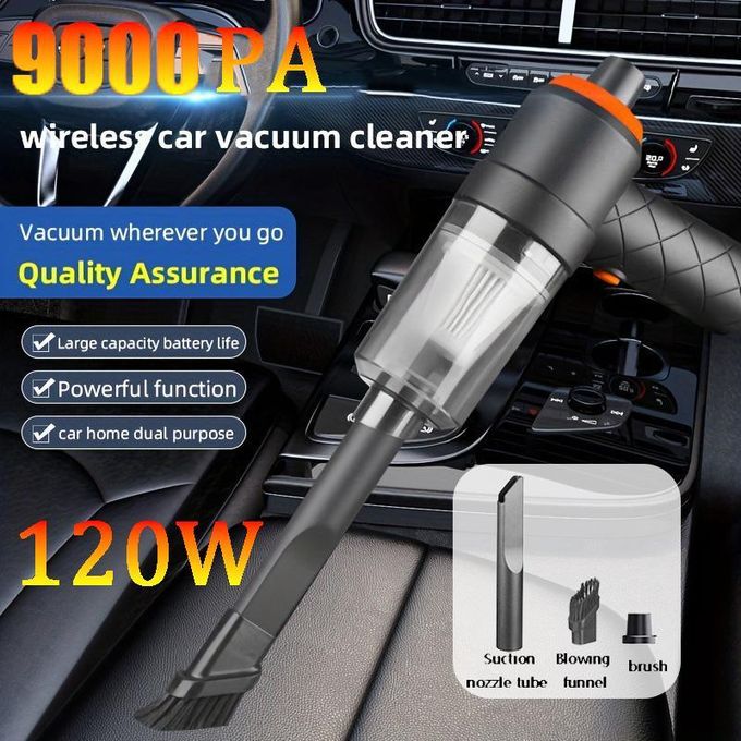 Mini Compact Portable Car Vacuum Cleaner - For Car And Home - USB Wireless Rechargeable