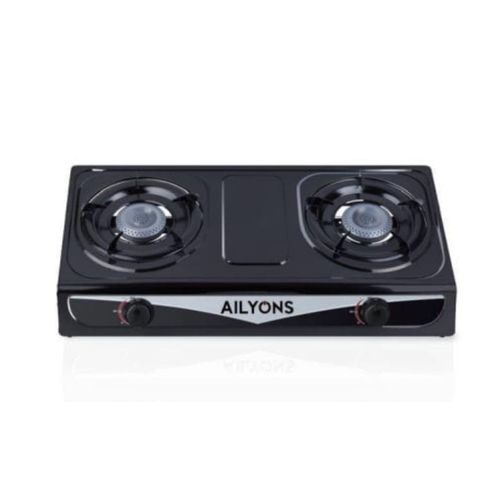 AILYONS 2 Burner Table Top Stainless Steel Gas Stove Cooker