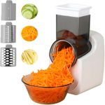 TodyJeyHo New Electric Cheese Grater, Electric Salad Maker, Multi-function Grater, Automatic Vegetable Chopper Slicer, Professional Multi-conical Blade, Stainless Steel