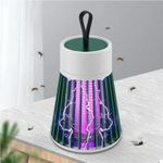 2-in-1 Rechargeable Mosquito Killer Lamp &amp; Night Light – UV Zapper, 360° Trap, USB Charging