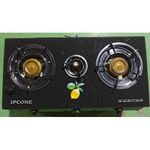 IPCONE 3 Burner Gas Cooker Auto Ignition Glass Top Table Cooker Low Gas Consumption