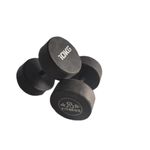 10kg dumbbells ( rubber coated)