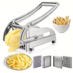 Beqqk 4in1 Vegetable Cutter, French Fries Cutter, Stainless Steel Fruit Cutter, Potato Chipper, Potato Slicer