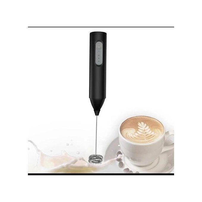 MINI Milk Frother USB Rechargeable 3 Speeds Foam Maker Coffee Whisk Mixer Electric Handle Blender Egg Beater