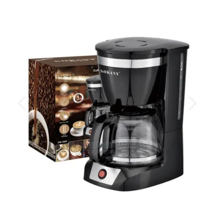 Sokany Automatic Coffee Maker For Home/ Office With Easy On/Off Switch, Easy Pour, Non-Drip