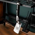 Stainless steel kitchen spatula tongs, cooking spatula tongs, for turning steaks