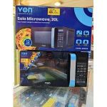 VON Digital Microwave Oven, VAMS-20DGX, Solo No Grill, 20LTR - BLACK