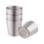 TodyJeyHo Stainless Steel Coffee Mugs, Double Wall Insulated Coffee Cups 4 Pack 300ml BPA Free Stainless Steel Tumblers Durable Drinking Cups for Home, Kitchen, office, Outdoor ideal for Ice Drinks/Hot Beverage