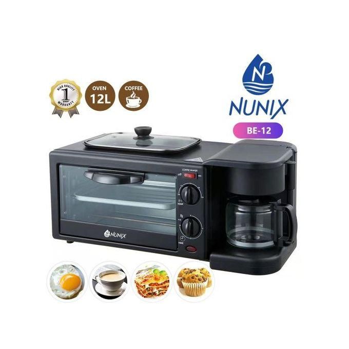 Nunix 3 In 1 MultiFunction Breakfast Maker Machine+Grill,Tea-Coffe