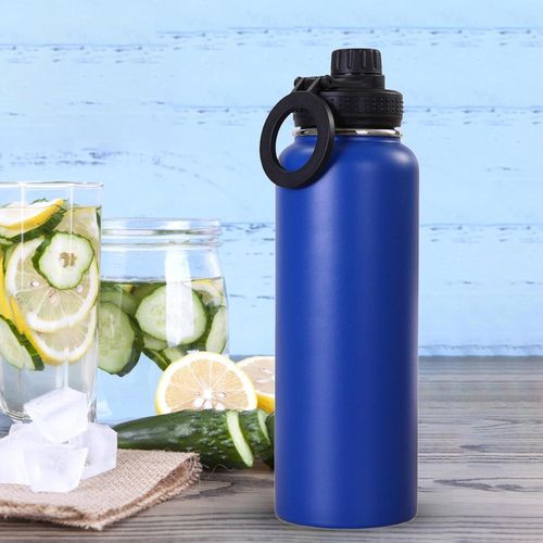 40oz stainless steel thermos, outdoor portable sports water bottle