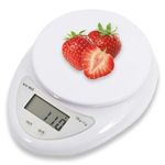 General Electronic Digital Tool Measuring Kitchen Food Weighing Scales - White