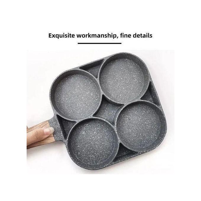 Quality Heavy Granite Non-Stick 4 Slot Pancake/Egg Pan Breakfast Maker