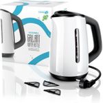 RAF Electric Kettle,Stainless Steel Electric Kettle Cordless Tea Kettle Electric 2L 1500-2000W Fast Boiling Boil-Dry Protection Bpa-Free Keep Warm Function Energy Efficient,Blue,One Size Practical