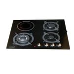Bolesi Hob 3 gas burner 1 Vitro ceramic Built in cooker ,Glass ,60*60cm