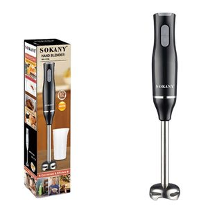 Sokany  4-in-1, 2 Speeds Handheld Immersion Hand Blender Set with Mixing Beaker Chopper Whisk for Smoothies Baby Food Soups