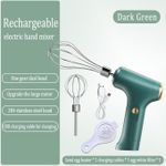 Home milk mixer, wireless multifunctional cr-eam frother, small milk frother, cake baking and egg beater