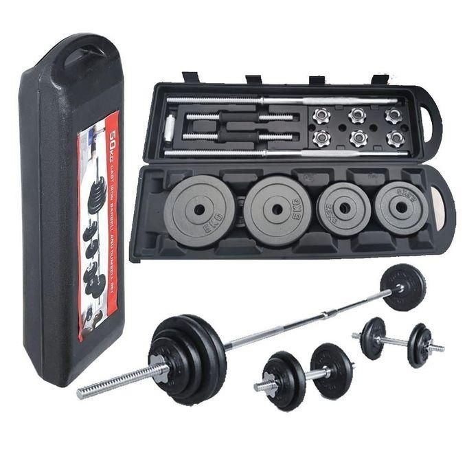 50kgs Set Dumbbells/barbell With A Portable Case