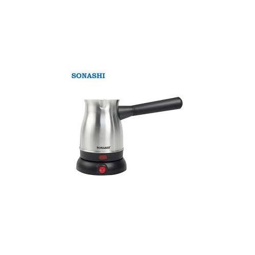Sonashi Turkish Coffee Maker with 80ml Jar - 360-Degree Cordless Base with Removable Handle