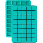 2 Pack 40-Cavity Square Caramel Candy Silicone Molds,Chocolate Forf Truffles, Keto Snacks, Whiskey Ice Cube Tray,Grid Fondant Mould,Hard Candy Pralines Gummy Jelly Mold