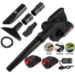 Mythco Cordless 2-in-1 Leaf Blower &amp; Vacuum Cleaner with Strong Suction, Air Duster &amp; Inflator/Deflator – Lightweight, Rechargeable for Home, Car &amp; Outdoor Use