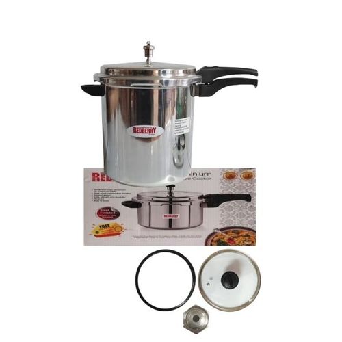 Redberry 12L Aluminium Pressure Cooker with Glass Lid