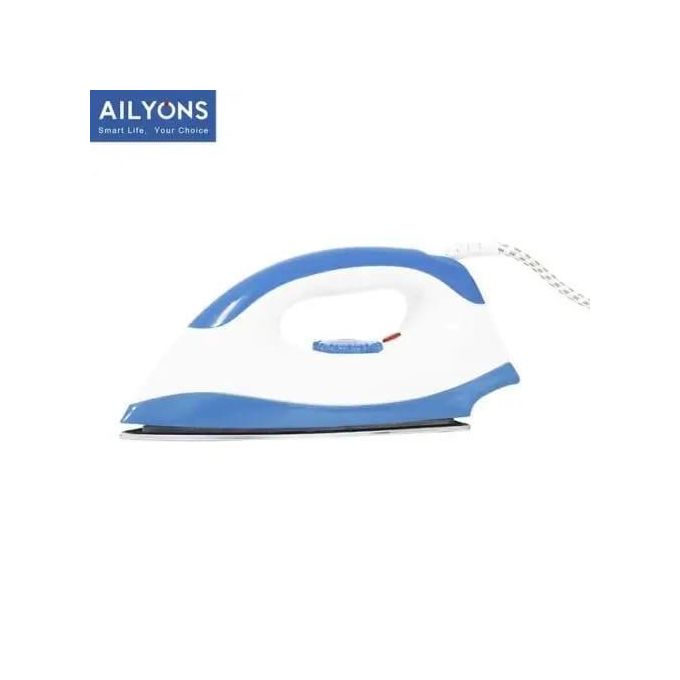 AILYONS AILYONS-HD-198A Electric Dry Iron Box, Powerful Steam-Free Electric Iron with Adjustable Temperature, Non-Stick Soleplate, Lightweight and Ergonomic Design for Smooth, Quick, and Efficient Home Ironing