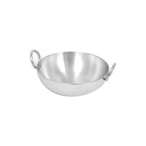 28cm Aluminum Karai for Deep Fry , Premium, Silver Daily Use Home, Kitchen, Hotel, Restaurant Deep Frying pan