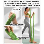 Pilates Yoga Stretch Resistance Elastic Bands for Exercise Fitness Gym Home Workout Physical Therapy