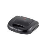 TodyJeyHo Sandwich machine, 700W, insulated handle, locking system, non-stick coating, black