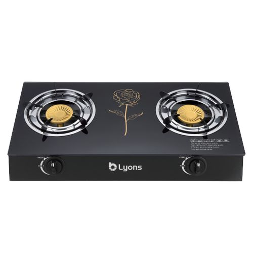 Lyons GK-022  Two Burner Glass Top &amp; Infrared Double Burner (1YR WRTY)