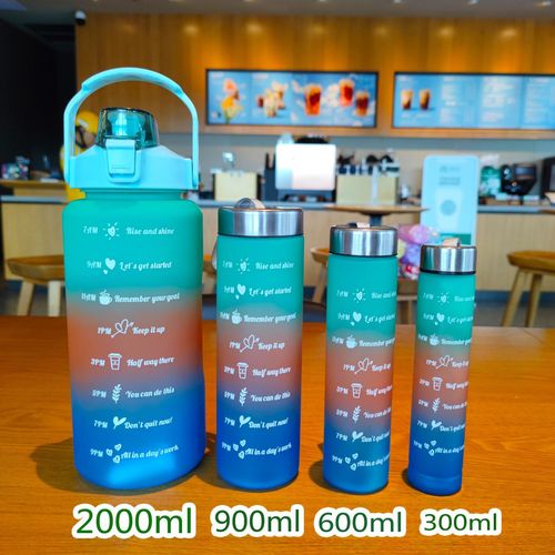4Pcs Set Sports Water Bottle Sports Outdoor