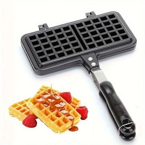 Non-stick Waffle Pan, Waffle Maker Breakfast Pan With Heat-proof Handle