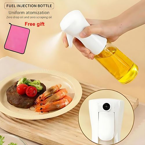 200ml White Kitchen Oil Sprayer Bottle With Free Gifts