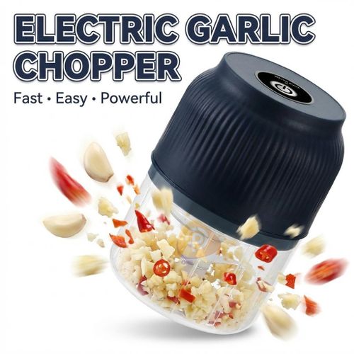 Mini Electric Garlic Chopper Stainless steel  Perfect For Carrots Chili Peppers And Tomatoes Large Capacity