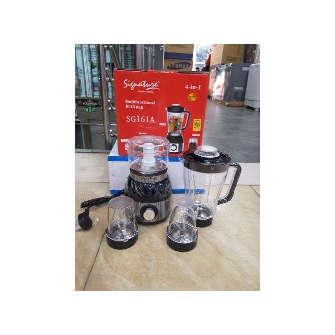 Signature 1000W Multifunctional 4 In 1 Blender With Juice Blender,Chopper,Grinder AND Peanut Butter Grinder