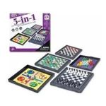 5-in-1 Magnetic Board Game Set – Chess, Ludo, Snakes &amp; Ladders, Checkers, Chinese Checkers (Small)