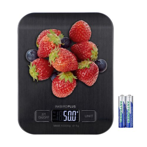 Inkbird Food Scale Digital Kitchen Scale Stainless Steel Platform Backlit LCD