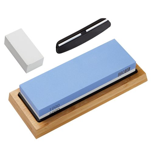 Inkbird Knife Sharpeners Corundum Whetstone 2-in-1 Knife Sharpening Stone