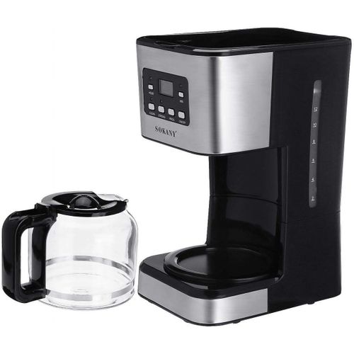 Sokany Digital Coffee Maker – Anti Dripping Function, Permanent Filter With Handle, Detachable And Washable Drip Tray
