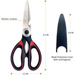Heavy Duty Kitchen Multi-Purpose Shears for Meat, Fish &amp; Poultry – Stainless Steel Food Cutting Tool