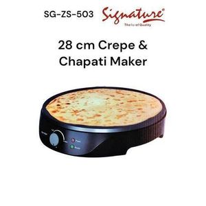 Signature 28 Cm Crepe &amp; Chapati Maker (800W) SG-ZS-503