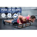 Push Up Board Workout Board, Improved Training Versatility Lasting Materials, Adaptable Exercise Design, Foldable for Easy Transport, Advanced Push-Up Board, Portable and Compact Design Ideal